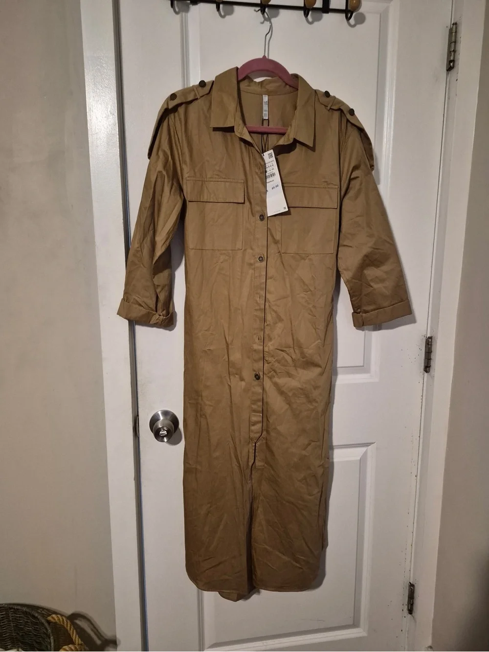 Zara Trafaluc Tan dress Jacket size M - Picture 2 of 4